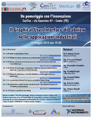 Il Graphical User Interface di Labview nelle applicazioni industriali
